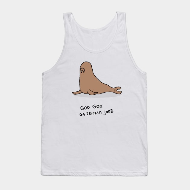 Grumpy Walrus Tank Top by grumpyanimals